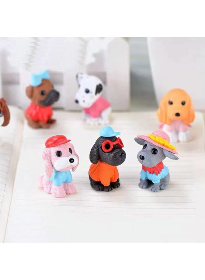 Morofme 8pcs Dog Cake Topper, Puppy Cake Topper Cupcake Topper, Mini Dog Puppy Figurines Toy, Dog Cake Decorations for Kids Birthday Baby Shower Dog Animal Theme Party Supplies - Image 5