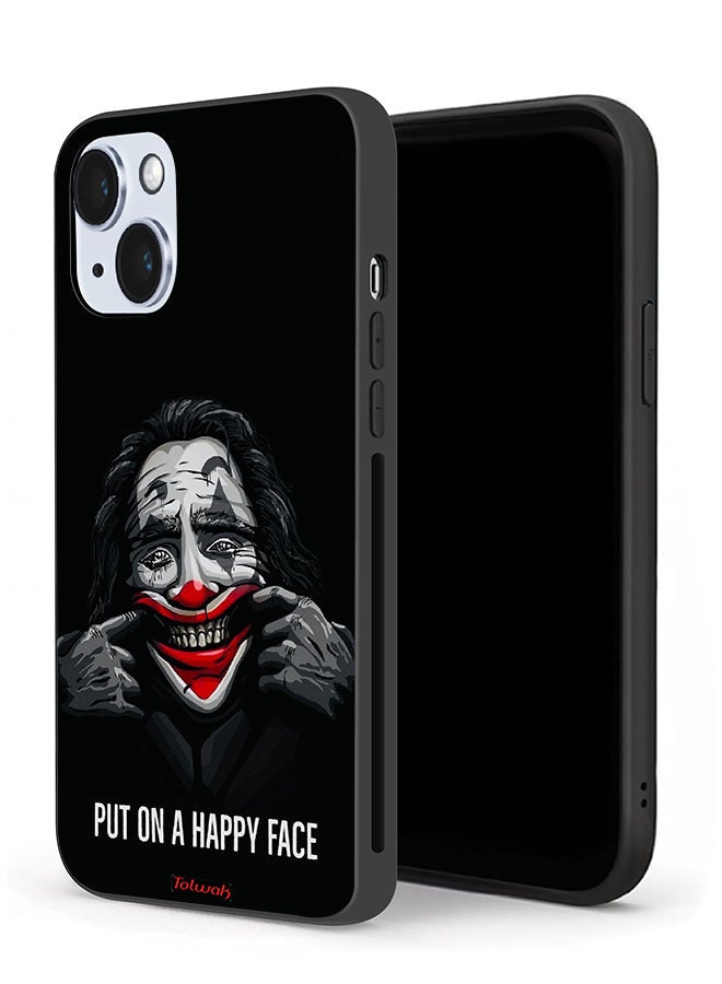 Tolwak حافظة حماية آبل آيفون 14 بلس ضع وجه سعيد - Image 1