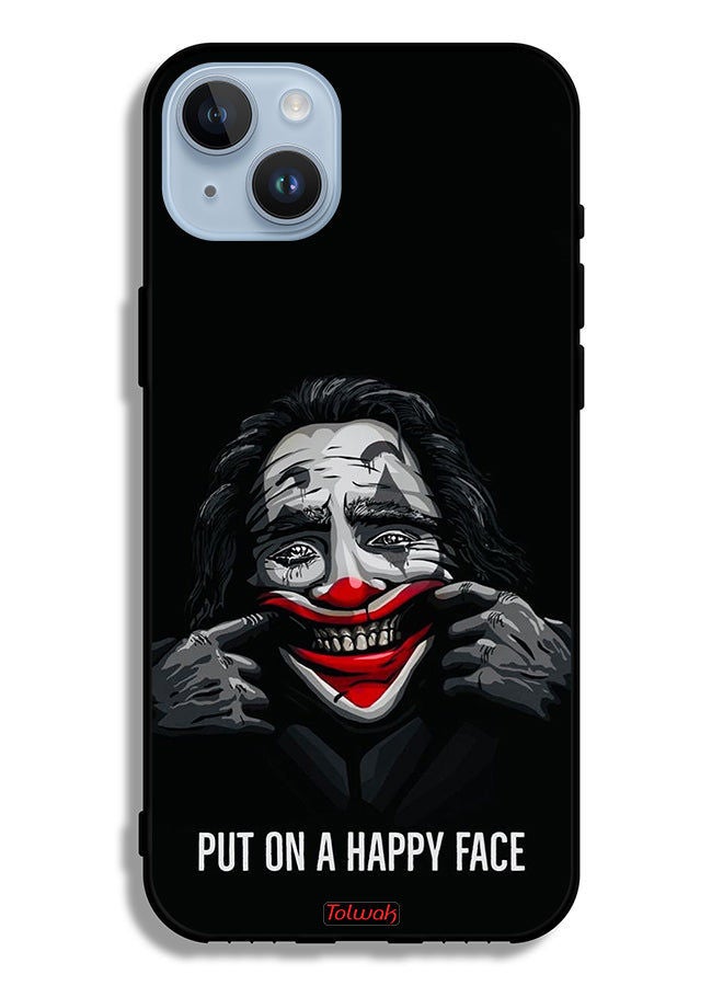 Tolwak حافظة حماية آبل آيفون 14 بلس ضع وجه سعيد - Image 2