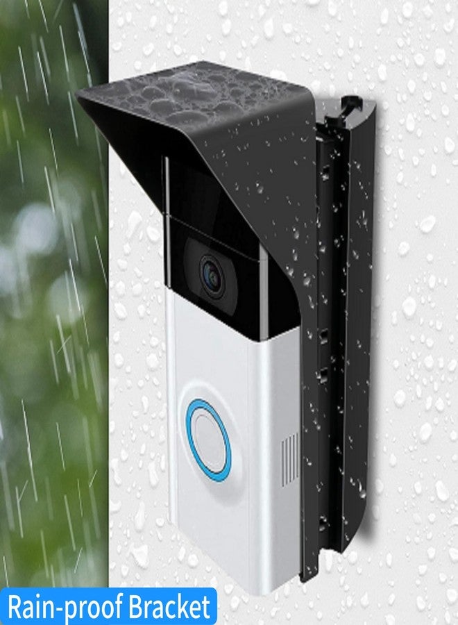 S7 Adjustable Angle Mounting Bracket Compatible with Video Doorbells 1/2/3/4, Replacement Angle Adjustable Video Doorbell Mounting Plate Bracket Wedge Kit with Rain Cover, Waterproof and Anti Glare - Image 3