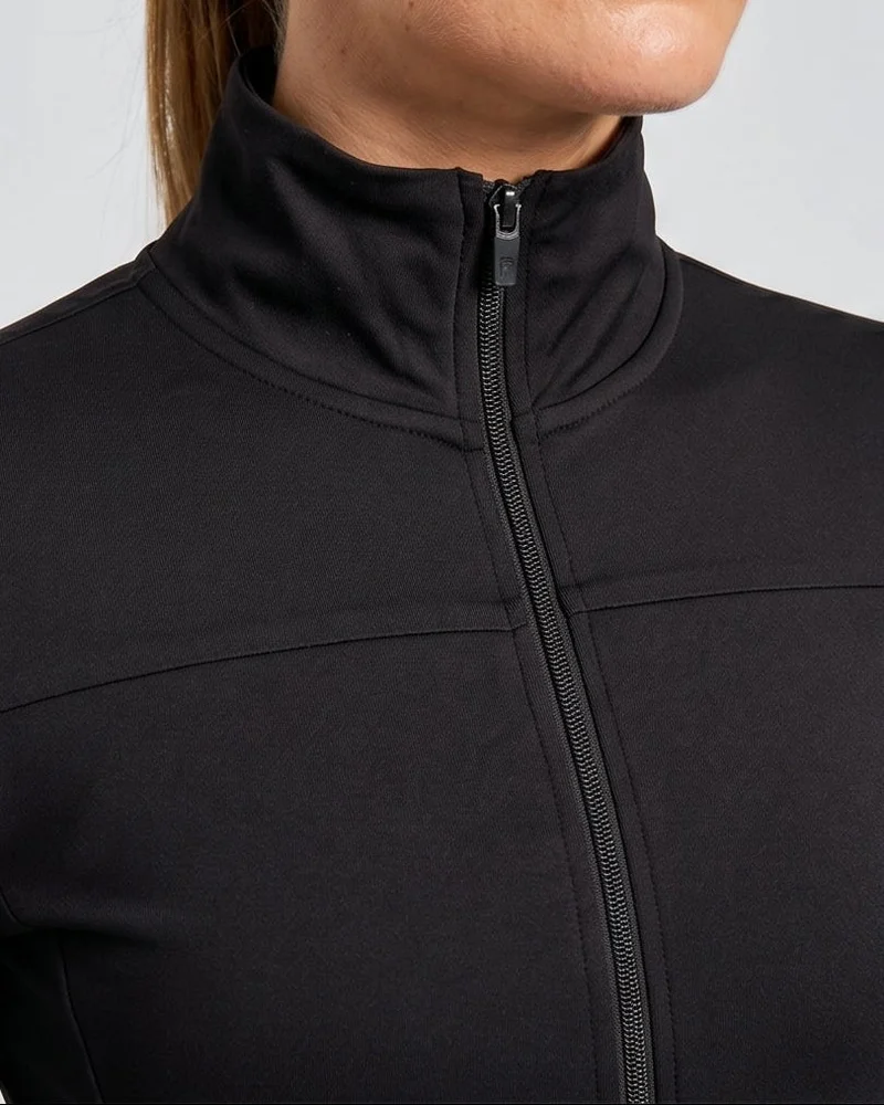 Redtag Women Black High Neck Active Sweatshirt