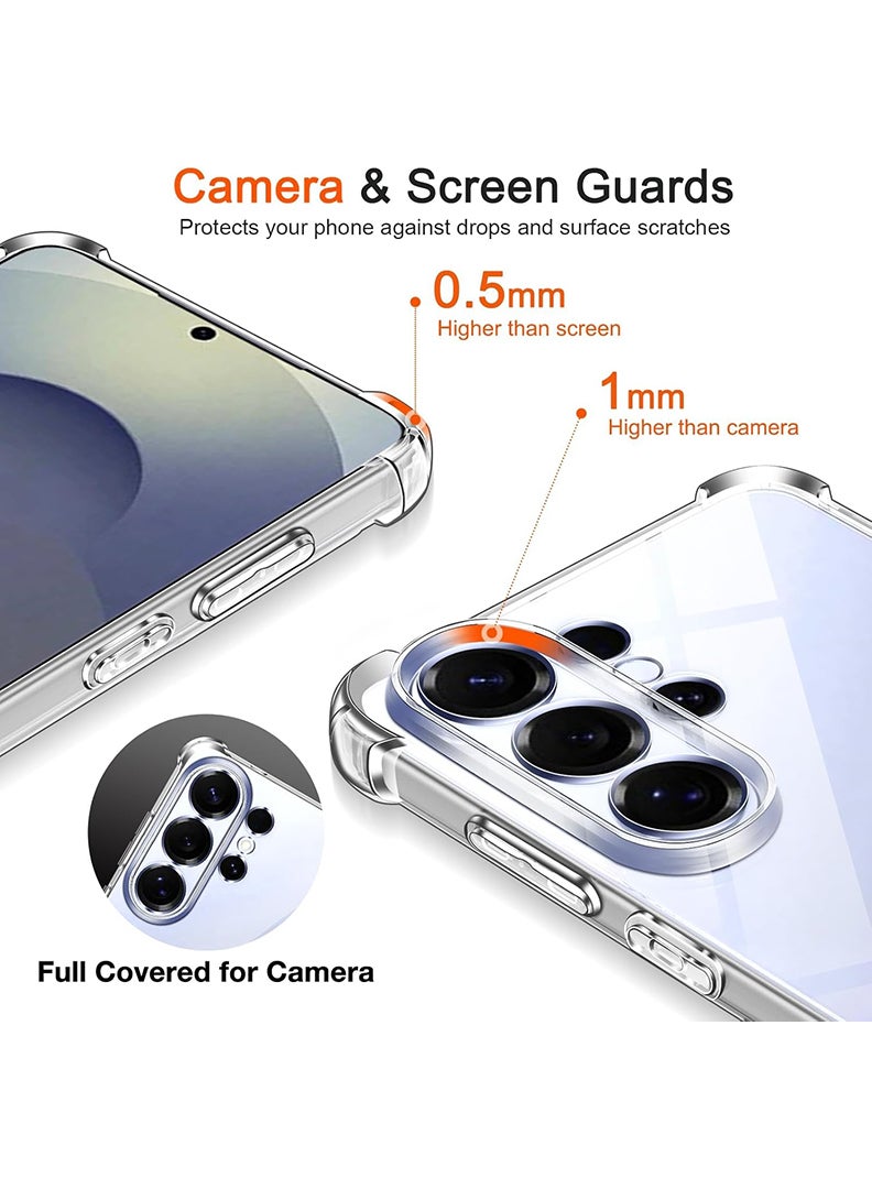 Case Up Clear Case, Samsung Galaxy S26 Ultra Shock-Absorption TPU Cell Phone Cover with Reinforced Corners, Soft Flexible & Crystal Clear Protective Bumper Case - Image 4