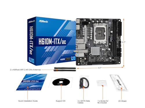 ASRock H610M/AC Supports 13th Gen & 12th Gen and Next gen Intel® Core™ Processors (LGA1700) - Image 3
