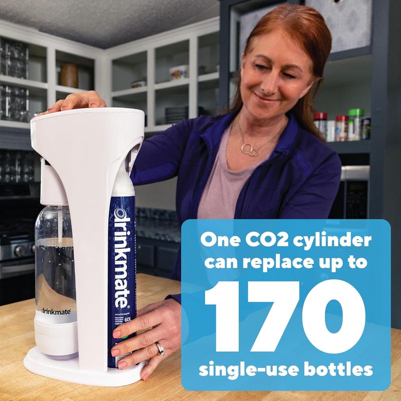 DrinkMate 60 Litre Spare CO2 Cylinders, Compatible with SodaStream - Filled - Image 2