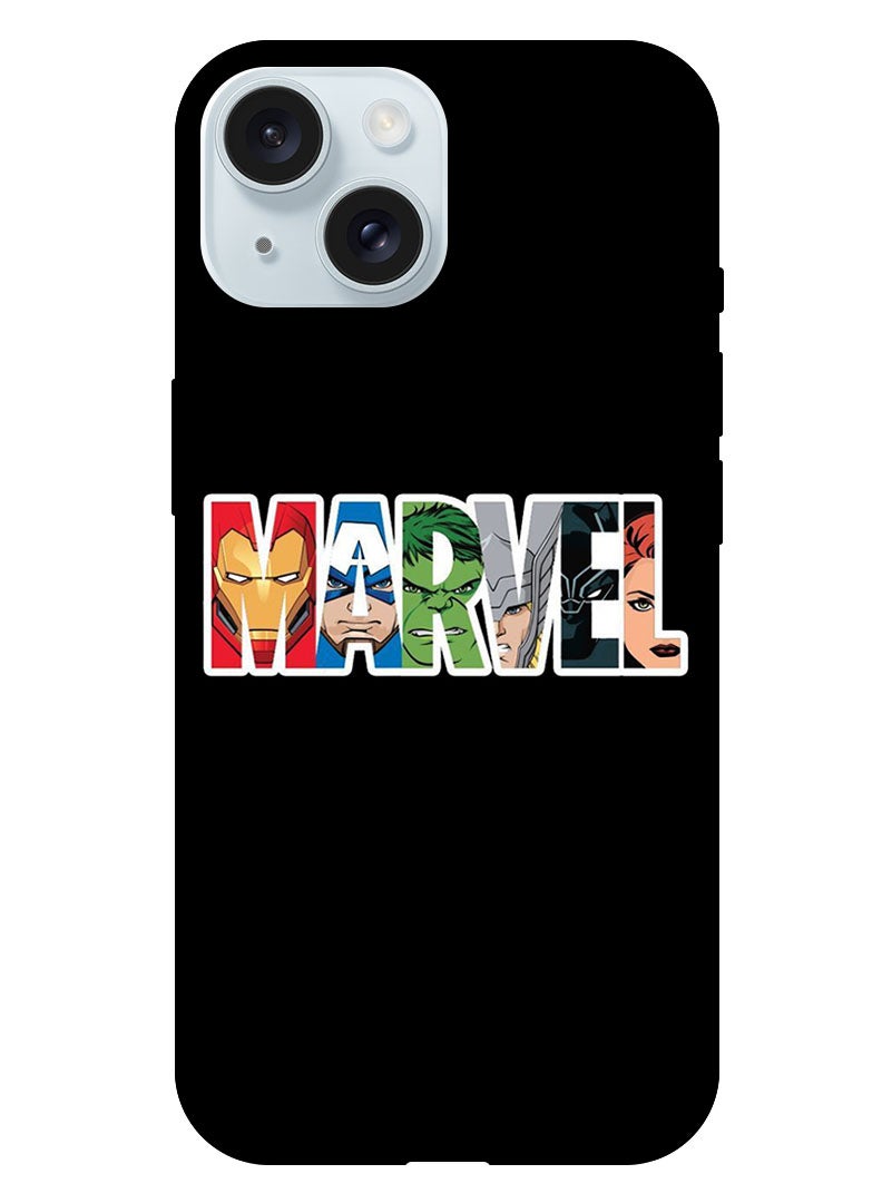 Theodor Protective Case Anti Scratch Shock Proof Bumper Cover For iPhone 15 Marvel Charecters - Image 1