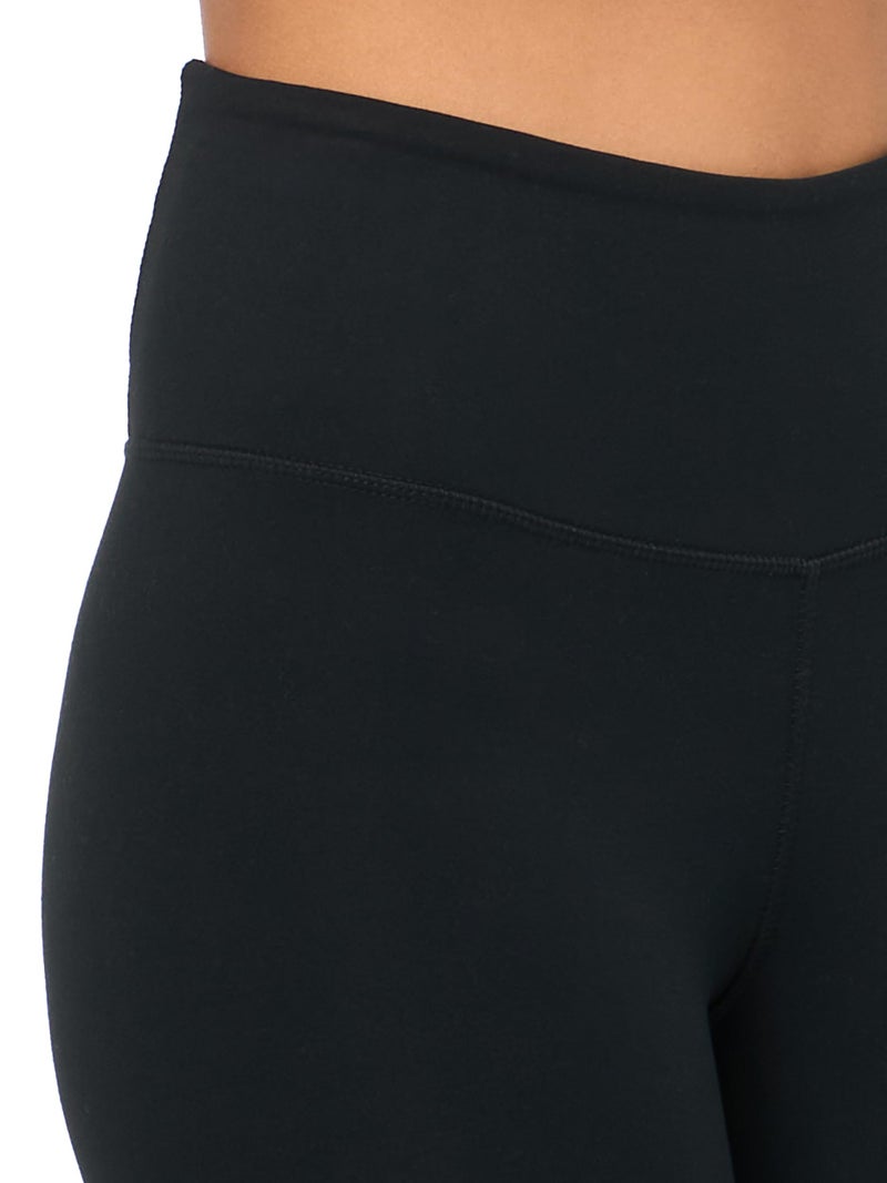 Danskin Women's Performance Nylon High Rise Ankle Legging, Black Salt, Small - Image 3