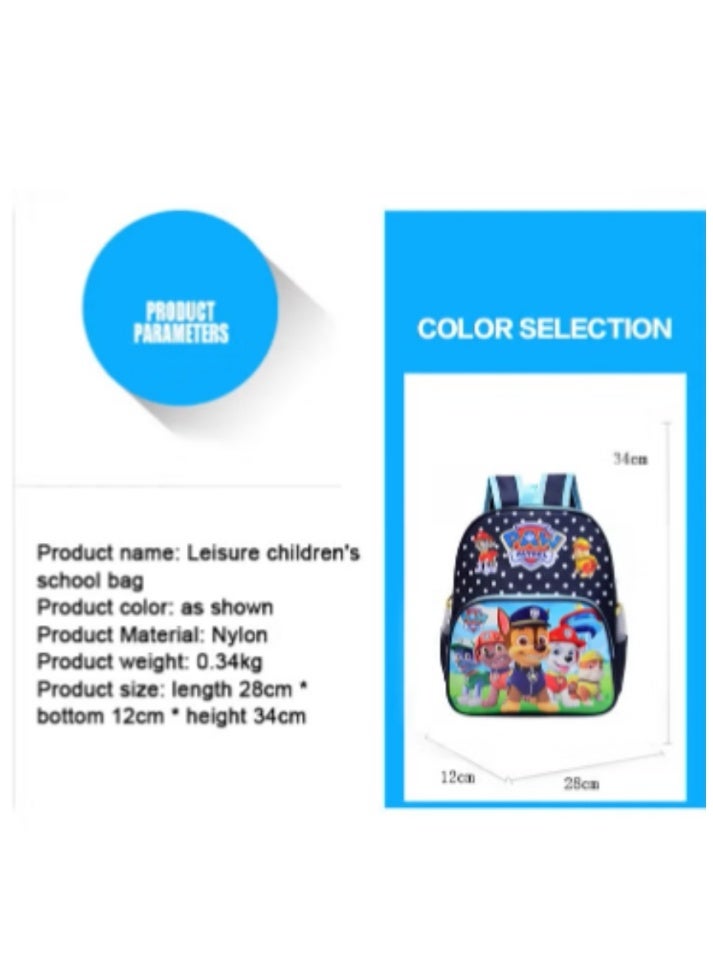 PAW Patrol Kids' Navy Polka - Dot Cartoon Backpack - Image 2