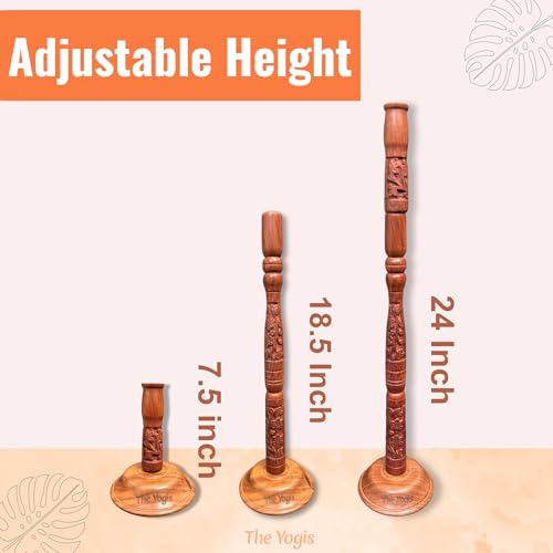 The Yogis™ Trataka Candle Stand for Opening Third Eye Meditation with Brass Diya and Eye Wash Cup - Image 3