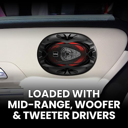 BOSS Audio Systems CH6930 Chaos Series 6 x 9 Inch Car Stereo Door Speakers 400 Watts Max 3 Way Full Range Audio Tweeters Coaxial Sold in Pairs - Image 3