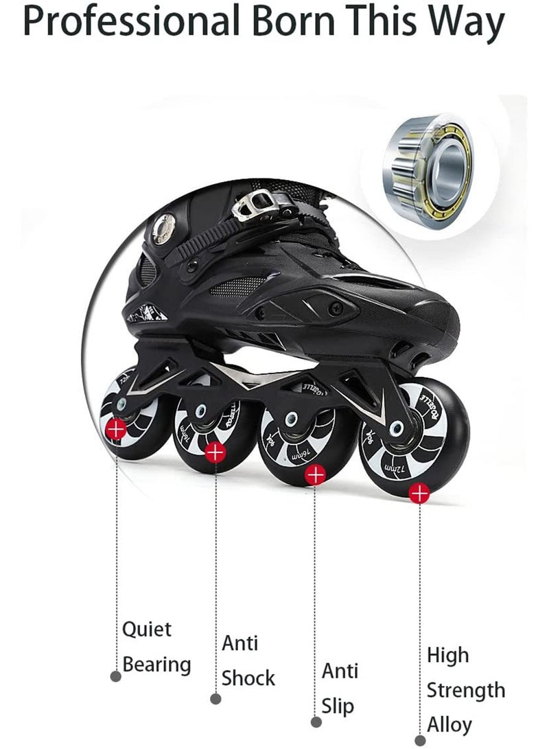 Skating Shoes Professional Single Row Roller Blades Speed Skate Shoes