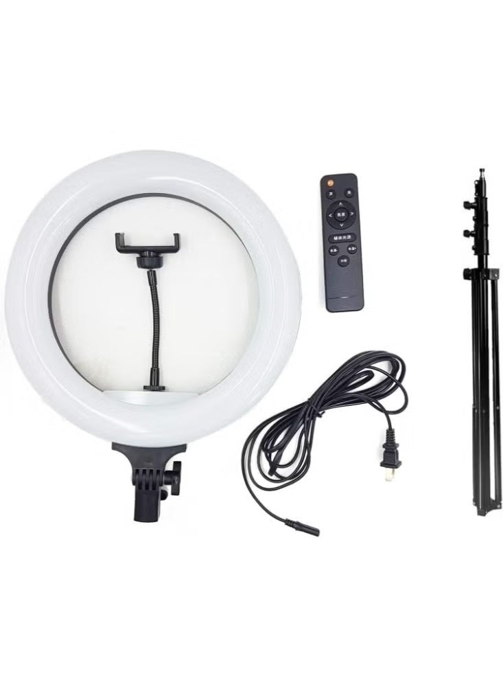 التخطيط طقم إضاءة حلقية PLOKAMA RL-21 مقاس 21 بوصة - إضاءة LED ناعمة مع حامل ثلاثي القوائم وحوامل متعددة للهواتف - Image 5