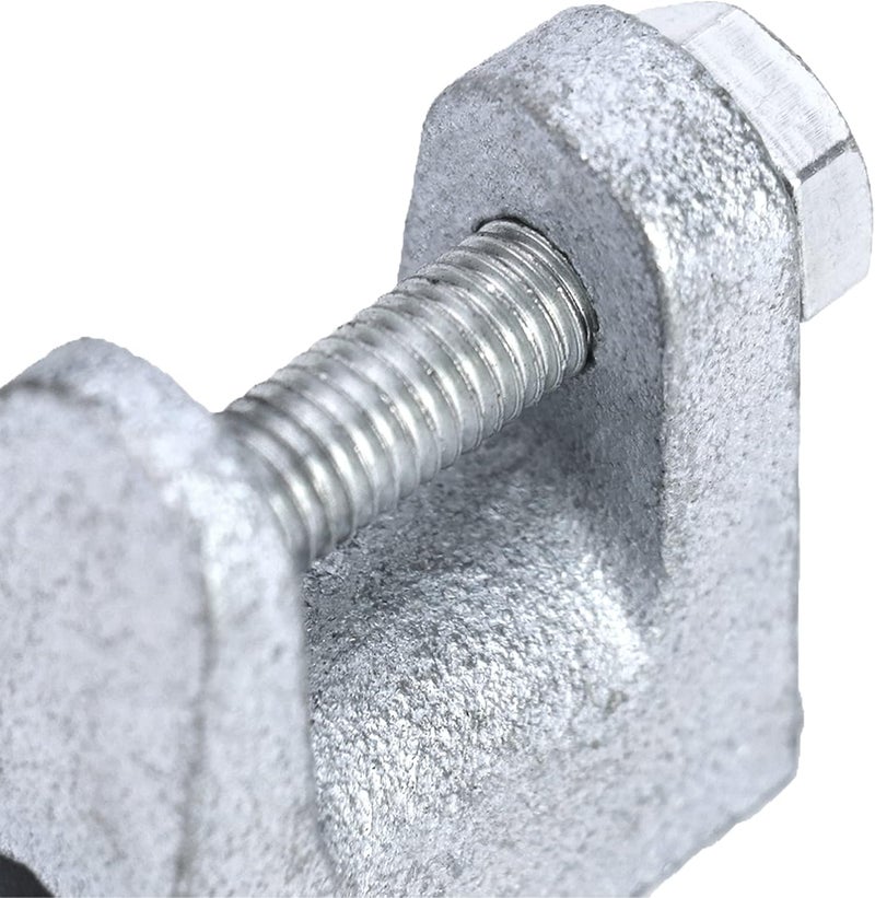 QWORK مشبك شعاع QWORK، 30 قطعة 3/8" مطلي بالزنك من الحديد، فتحة فك 13/16" - Image 4