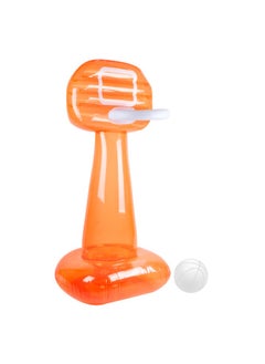 SUNNY LIFE Inflatable Mega Basketball Set for Kids | Giant Outdoor Basketball Hoop | Summer Water Toy | Backyard Sports Game | Neon Pomelo Basketball Play Set  - Image 4