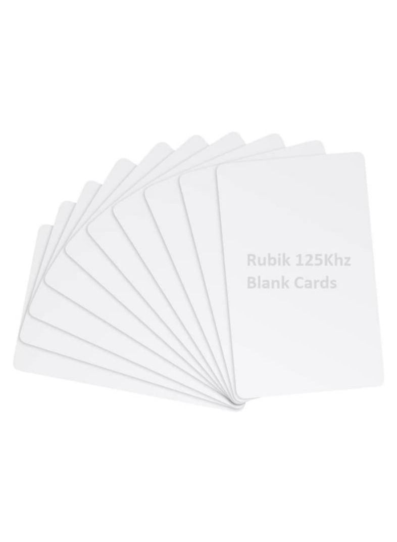 Rubik Blank ID-125Khz RFID Key Cards for RFID Copier/Reader/Writer/Duplicator (ID-125KHz 10 Cards)  - Image 1