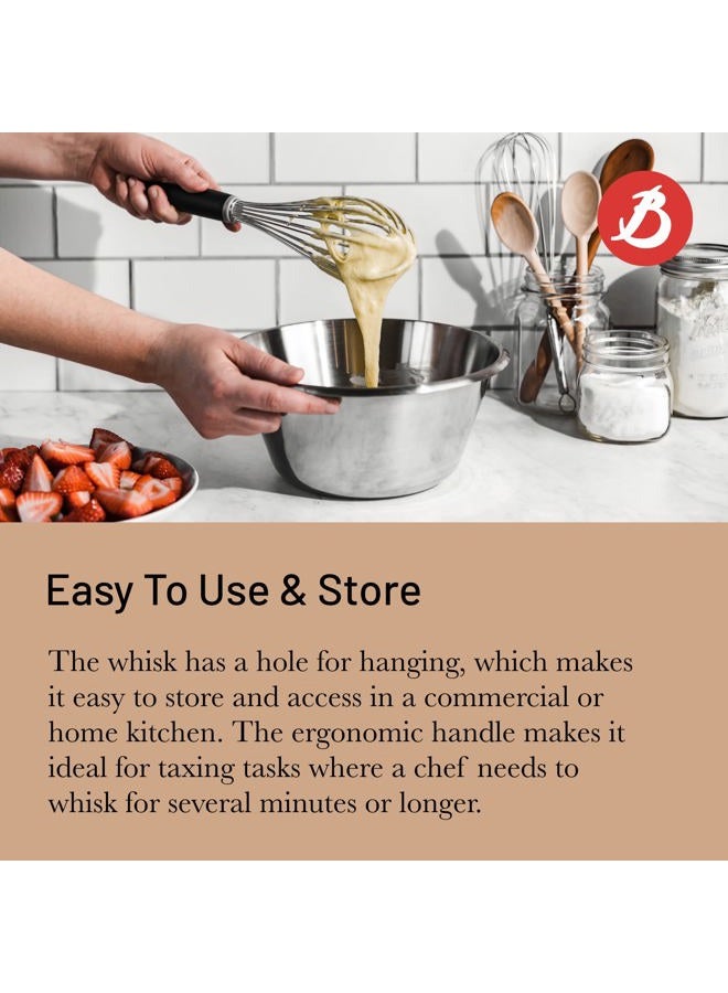 De Buyer 2610.3 Goma Whisk Stainless Steel Wires Plastic Handle, 30 cm Long - Image 4