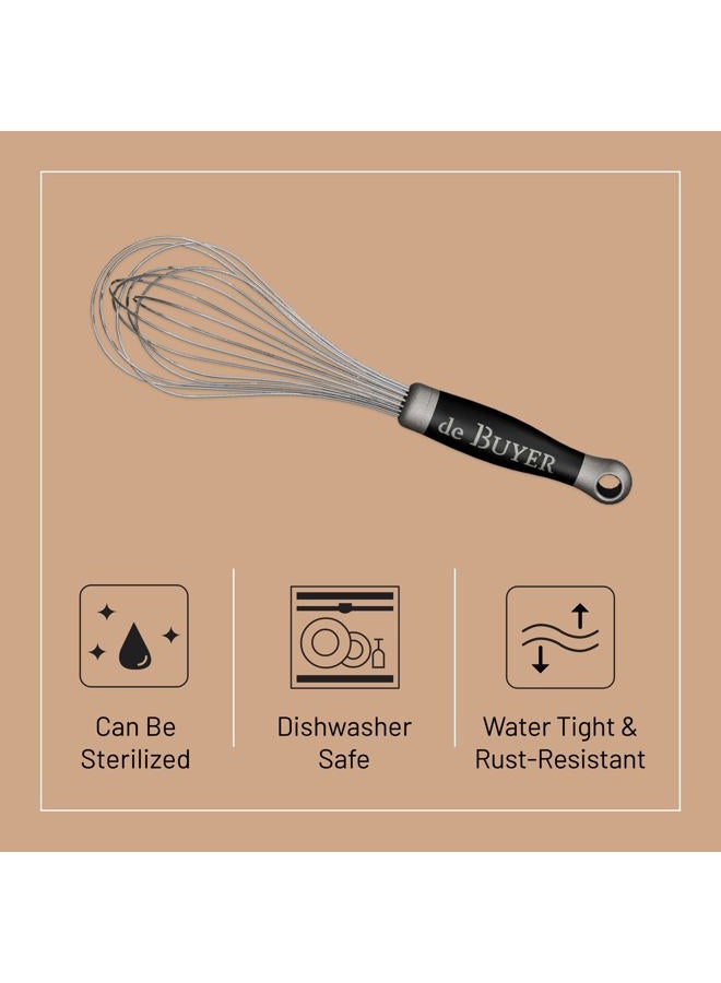 De Buyer 2610.3 Goma Whisk Stainless Steel Wires Plastic Handle, 30 cm Long - Image 3