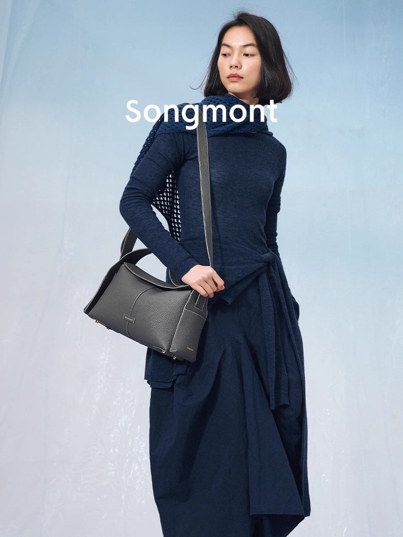 Songshan Has A Medium-Sized Small Bag With An Ear-Shaped Design, A Designer Commuter Handbag, A Crossbody Hobo Bag - Image 4
