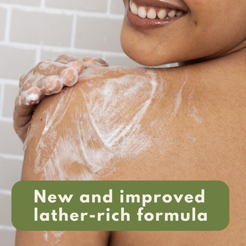 Aveeno Daily Moisturizing Body Wash for Sensitive Skin + Prebiotic Oat, Gently Cleanses, Nourishes & Feels Moisturizing Dry Skin, Light Fragrance, Refill Pouch, 36 fl. oz - Image 3