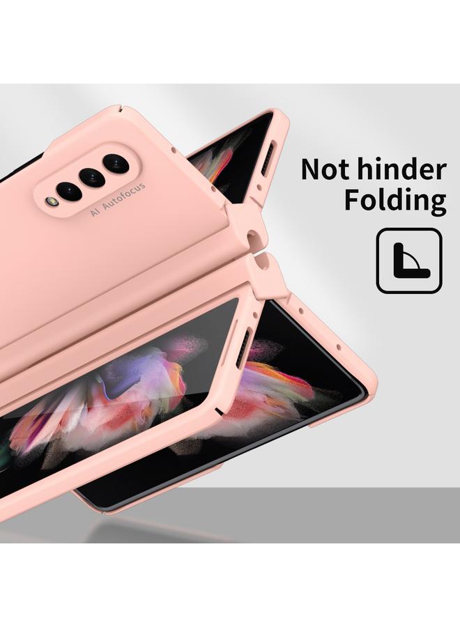 اس-توب جراب لهاتف Samsung Galaxy Z Fold3 5G Macaron Hinge مع قلم ستايلس وإصدار قابل للطي وفيلم واقٍ - Image 2