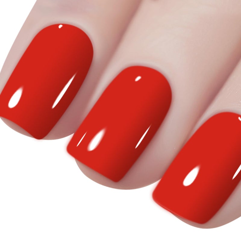 Vishine Soak-Off UV LED Gel Polish Nail Art Manicure Lacquer Orange Red Color 019 - Image 2