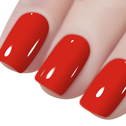 Vishine Soak-Off UV LED Gel Polish Nail Art Manicure Lacquer Orange Red Color 019 - Image 1