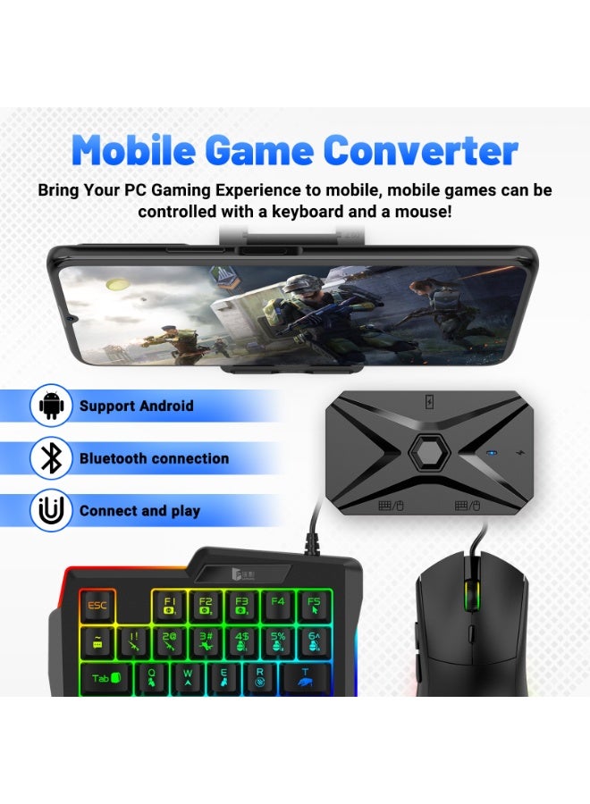 general Classic Game Set Gamwing M1 Pro+ Mouse Keyboard Convertor Mobile Game Combo Pack Wireless Connection - Image 2