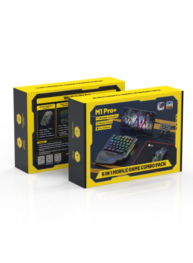 general Classic Game Set Gamwing M1 Pro+ Mouse Keyboard Convertor Mobile Game Combo Pack Wireless Connection - Image 3