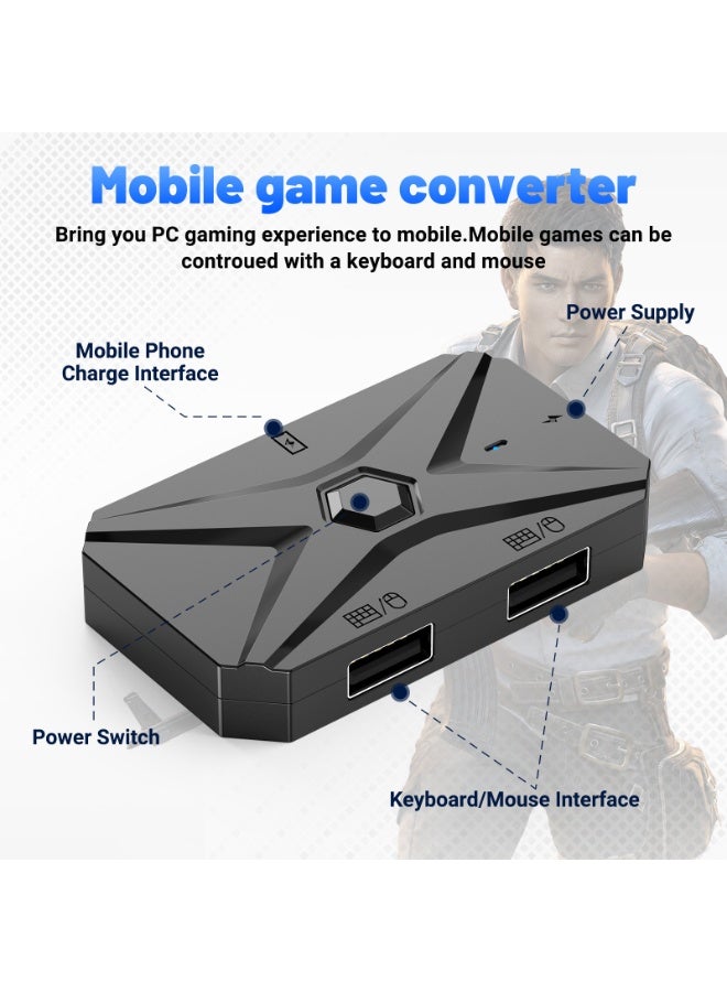 general Classic Game Set Gamwing M1 Pro+ Mouse Keyboard Convertor Mobile Game Combo Pack Wireless Connection - Image 5