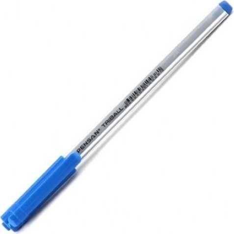 Pensan Ballpoint Pen 3 Pieces Blue Blue Ballpoint Pen Triball 1.0mm 1003 - Image 2