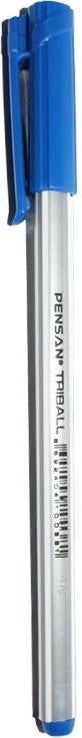 Pensan Ballpoint Pen 3 Pieces Blue Blue Ballpoint Pen Triball 1.0mm 1003 - Image 3