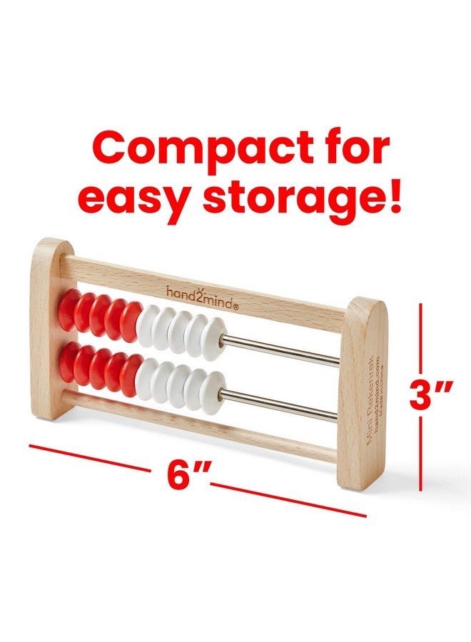 hand2mind hand2mind Mini 20-Bead Wooden Rekenrek Class Set, Number Rack for Kids, Abacus for Kids Math, Counting Beads, Math Counters, Educational Toys for Elementary Kids, Math Manipulatives (Set of 25)  - Image 2