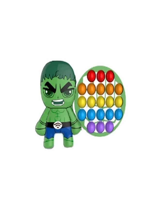 JAPSI Super Hero Pop It Fidget / Push Bubble Toy ; Non Toxic ; Silicone Toy ;( Pack of 1/ Random Design Will be Sent) ; Age 3 Years & Above - Image 3