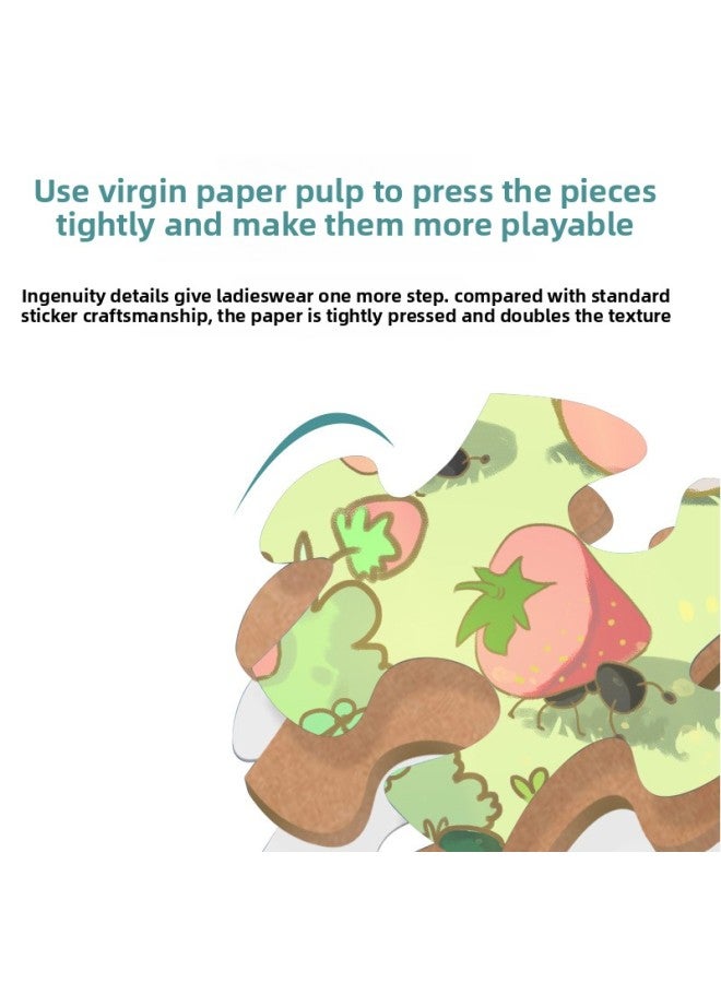 300 قطعة من سلسلة ألغاز حفلات الحديقة للأطفال هدية عيد ميلاد ورقية تعليمية في صندوق ألعاب كرتونية فنية للطلاب - اللون: شفاء - رعوي [300 قطعة] صندوق إرسال - Image 5