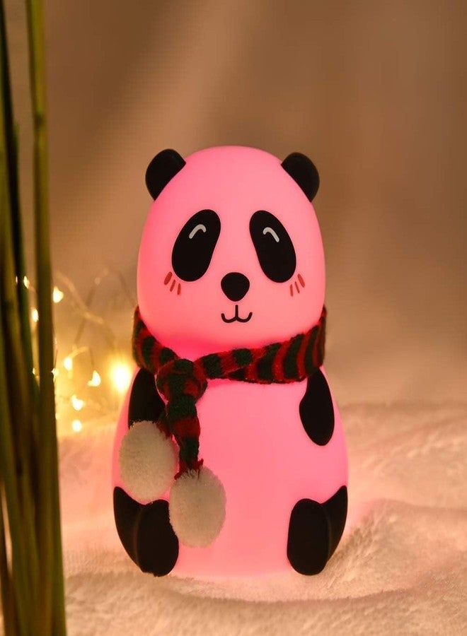 Xpandio Panda Lamp, Cute Night Light, Gifts for Women Teen Girls Baby, Night Lights for Kids Bedroom, Cute Christmas Panda Silicone Nightlights for Children Toddler (Panda) - Image 2