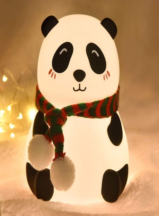 Xpandio Panda Lamp, Cute Night Light, Gifts for Women Teen Girls Baby, Night Lights for Kids Bedroom, Cute Christmas Panda Silicone Nightlights for Children Toddler (Panda) - Image 1