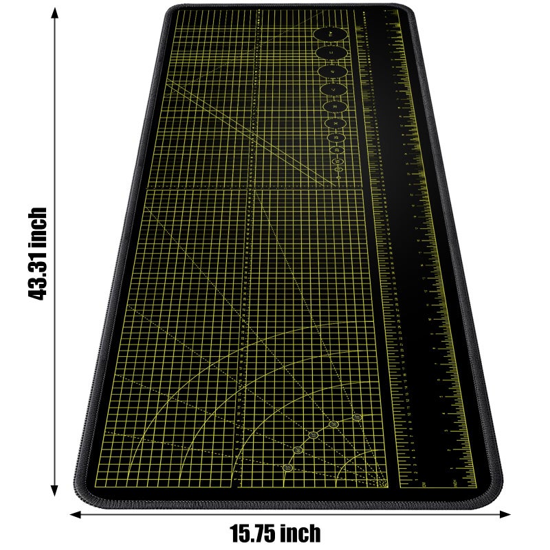 2F22E â€Œ2F22E Premium Portable Workbench Mat 43.31"x15.75" Inch - Non-Slip Dual Measuring Scales & Angle Guides - Durable Table Protector for Workshops, Crafts & DIY - Image 5