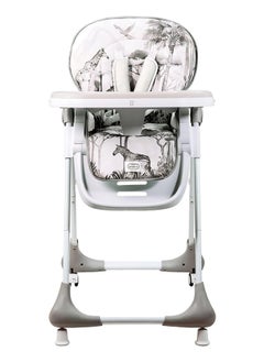 asalvo Baby Chef Savanna High Chair 84 CM X 60 CM X 110 CM, Grey  - Image 2