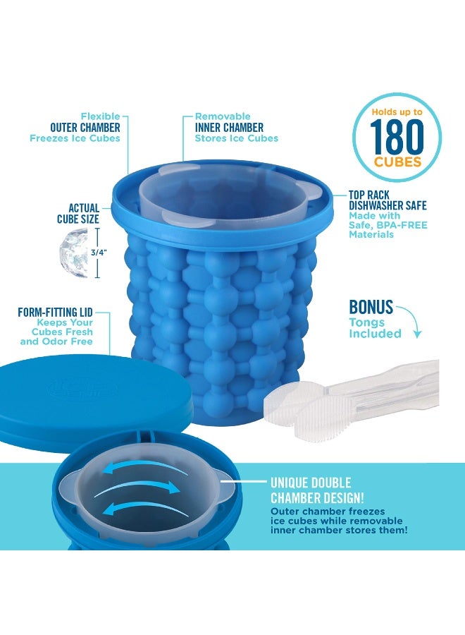 Genie Silicone Ice Cube Maker Blue 10cm  - Image 2