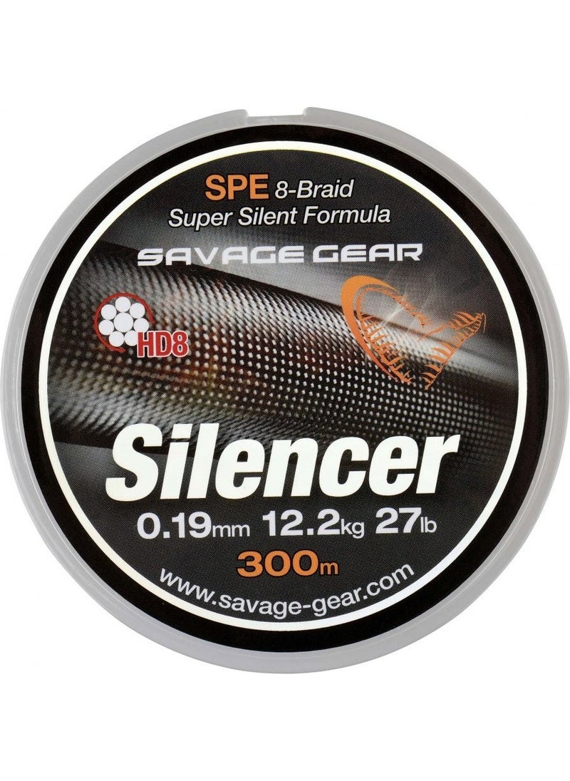 Savage Gear HD8 Silencer Braid 300 mt Green Braided Thread 0,36 mm  - Image 1