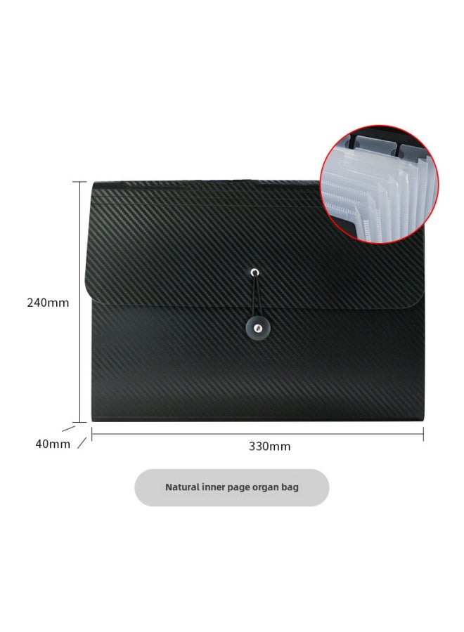 Sanqi Recommend Color Pp Organ Bag 7 Grid 13 Grid Rainbow Organ Folder Office Folder - Image 1