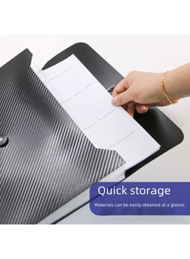 Sanqi Recommend Color Pp Organ Bag 7 Grid 13 Grid Rainbow Organ Folder Office Folder - Image 4