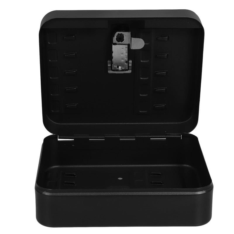 20 Hook Black Metal Key Cabinet Wall Mount with Code Lock for Office and Rental Property Management - Image 2