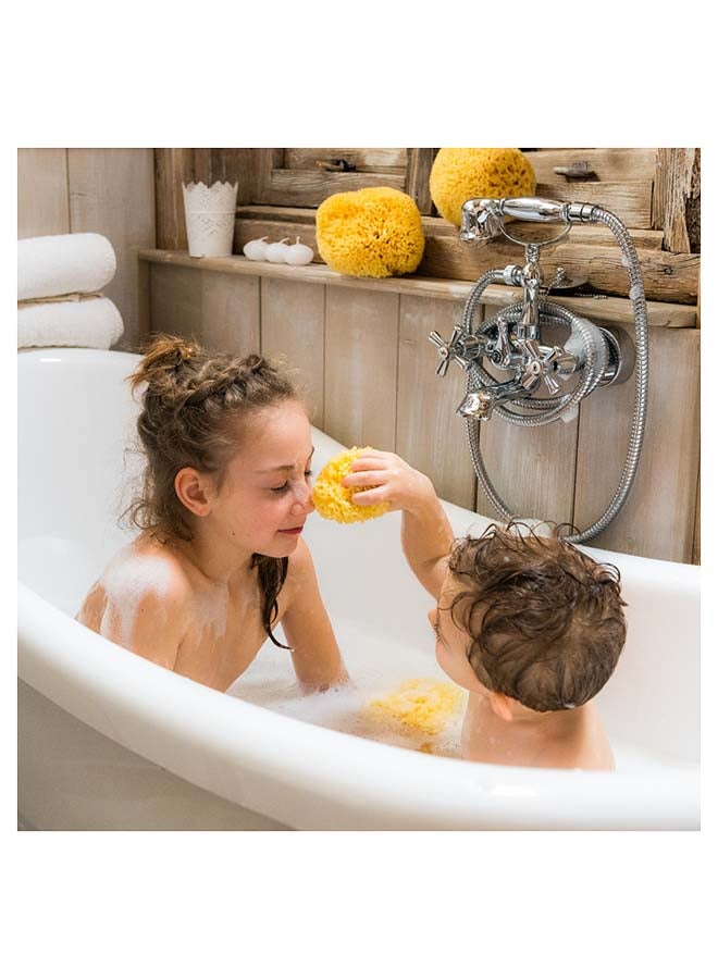 Bellini Premium Natural Honeycomb Sea Sponge – 16 cm – Made from Natural Sea Sponge – Hypoallergenic Baby Bath Sponge – Biodegradable, Eco-Friendly & Gentle for Newborns and Delicate skin - Image 5