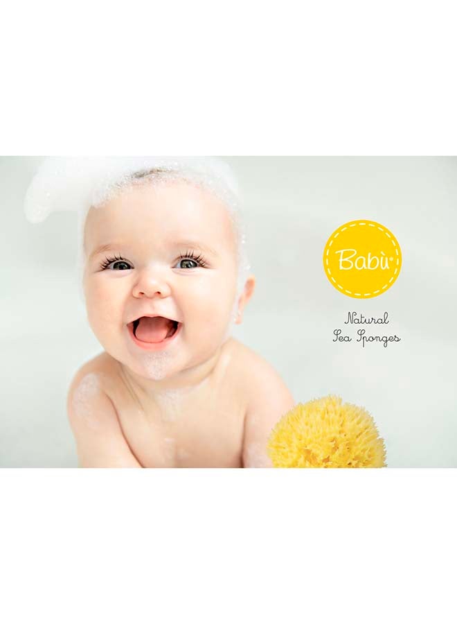 Bellini Premium Natural Honeycomb Sea Sponge – 16 cm – Made from Natural Sea Sponge – Hypoallergenic Baby Bath Sponge – Biodegradable, Eco-Friendly & Gentle for Newborns and Delicate skin - Image 4