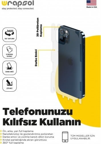 Xiaomi Mi Note 10 Lite Back Side Protective Shock Absorbing Polyurethane Film Made in America