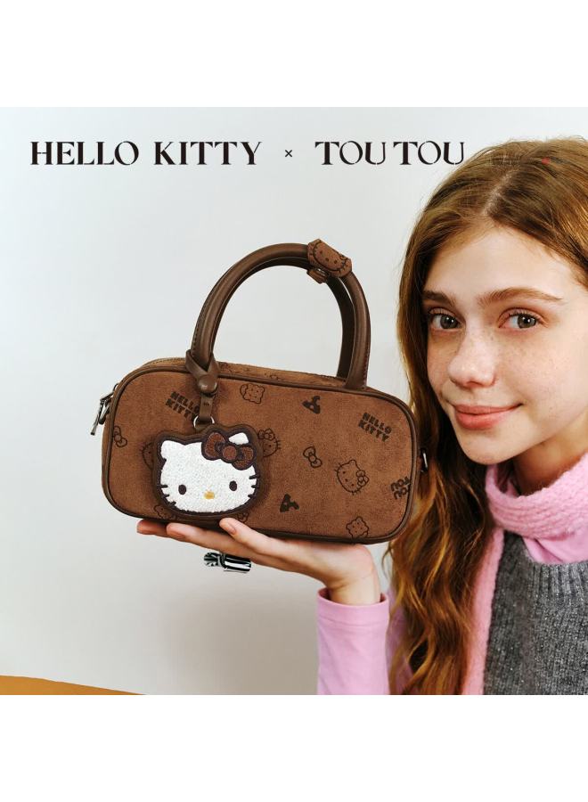 Toutou o Kitty Boston Bowling Bag Shoulder Crossbody Bag Women's Gift For International Women's Day - Image 2