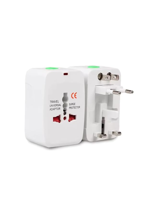 promass Travel Adapter - All-in-One Universal Adaptor for worldwide use, compatible with Europe, Asia, UK, AUS, and USA. Ideal for travelers seeking a compact, reliable international charger. - Image 2