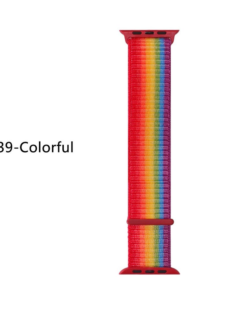 Nylon Sport Band for Apple Watch 41mm 40mm 38mm, Soft Replacement Strap for iWatch Series 7/6/ SE/ 5/4/3/2/1 - Image 2