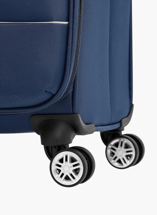 Wave NAVY Solid Softcase Trolley Bag With Retractable Handle  | Best Price UAE