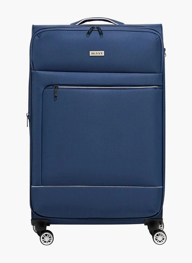 Wave NAVY Solid Softcase Trolley Bag With Retractable Handle  | Best Price UAE